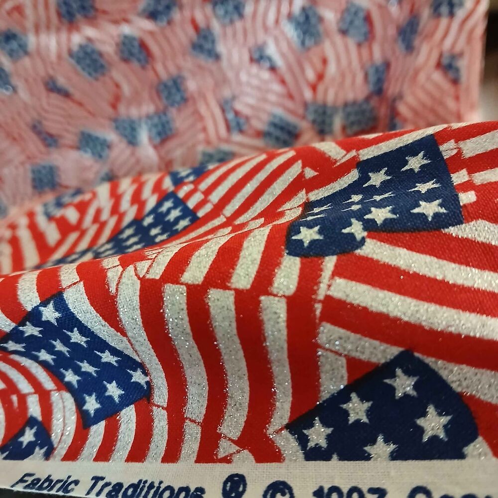 American flag Fabric traditions 1997, 9yards x 30"